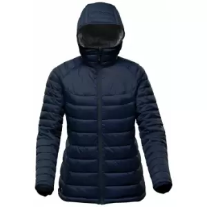 Image of Stormtech Womens/Ladies Stavanger Thermal Padded Jacket (S) (Navy/Graphite Grey)