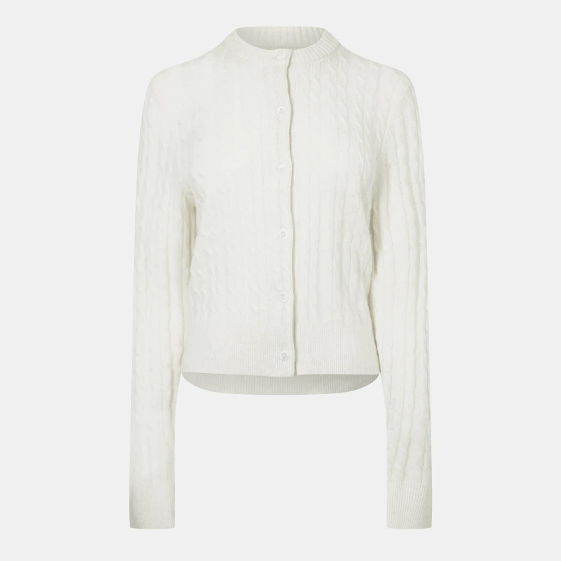 Image of Jack Wills Womens Tinsbury Cardigan Vintage White female 8 (XS)