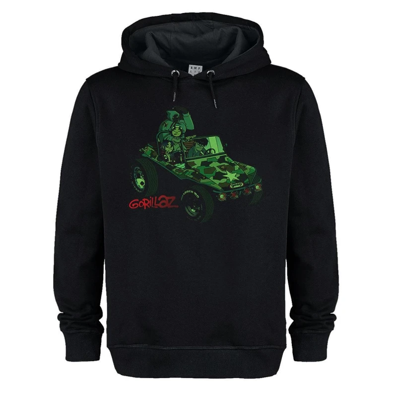 Image of Amplified Amplified Men Geep Gorillaz Hoodie in Black Size: X-Small Black XS Male 5063574744188