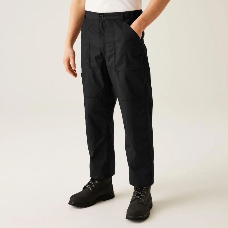 Image of Regatta Mens Lined Action Trousers Black male 28 R