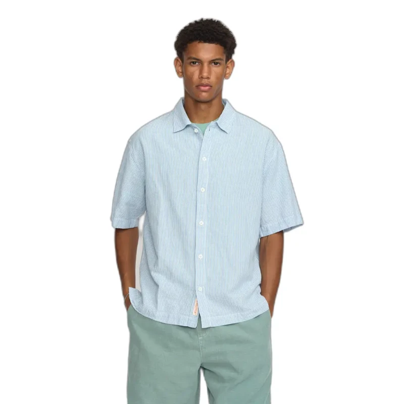 Image of Revolution Oversized short-sleeve shirt Revolution Bleu Unisex L