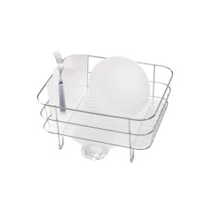 Image of Simplehuman Compact Wire Frame Dishrack Stainless Steel