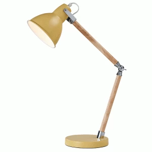Image of Village At Home Drake Table Lamp - Yellow