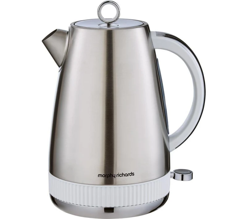 Image of Morphy Richards Mexborough Jug Kettle - White,Silver/Grey 5056765401540