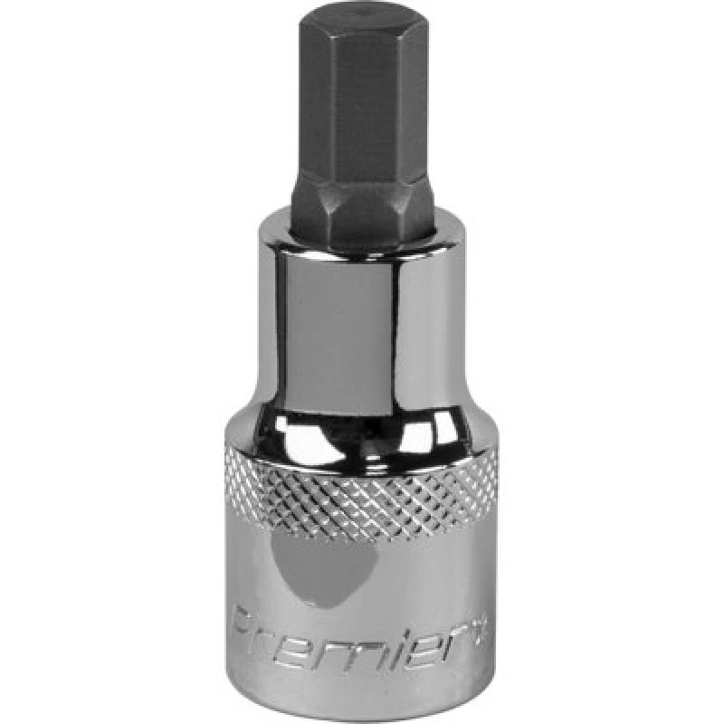 Image of Loops 9mm Forged Hex Socket Bit - 1/2" Square Drive - Chrome Vanadium Wrench Socket Multi