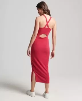 Image of Superdry Strap Back Midi Dress