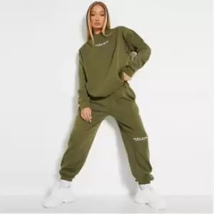 Image of I Saw It First Reclaim Sustainable Staples Embroidered Half Zip Sweatshirt - Green