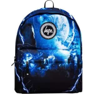 Image of Galaxy Lightning Backpack (One Size) (Black/Blue/White) - Hype