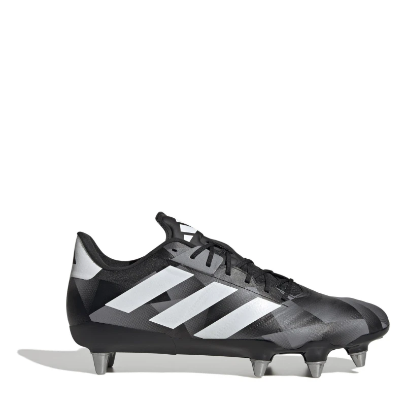 Image of adidas Kakari RS Adults Soft Ground Rugby Boots Black/White male 7 (40.7)