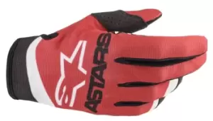 Image of Alpinestars Radar Gloves Red Matt Blue Neon XL