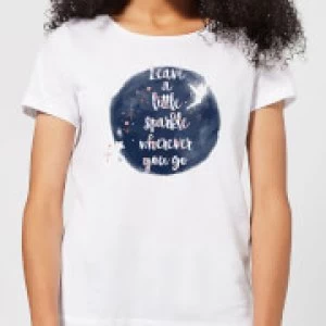 Image of Disney Leave A Little Sparkle Womens T-Shirt - White
