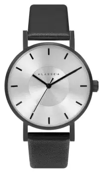 Image of Klasse14 VO14BK001W Volare Black 36mm Black Leather Strap Watch