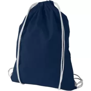 Image of Bullet Oregon Cotton Premium Rucksack (Pack Of 2) (44 x 32 cm) (Navy) - Navy