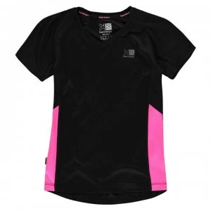 Image of Karrimor Short Sleeved Running Top Girls - Black/Pink