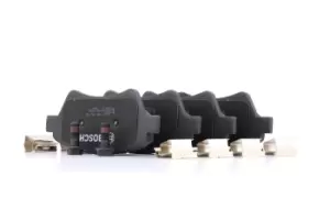 Image of Bosch Brake pad set RENAULT 0 986 494 725 410601241R,410608713R,7701207184 7701207672,7701208122,7701209444,7701209697