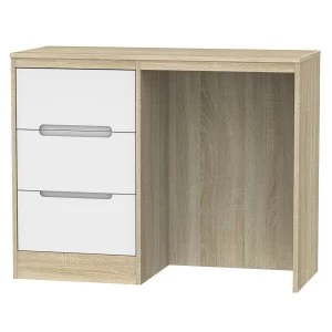 Image of Robert Dyas Barquero Ready Assembled Dressing Table - Pine/White Gloss
