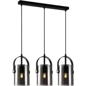 Image of Italux Lighting - Italux Nanesma Modern 3 Light Bar Pendant Ceiling Light, E27