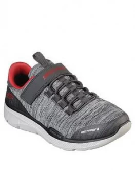 Image of Skechers Boys Equalizer 3.0 Boys Waterproof Trainer - Charcoal, Size 1 Older