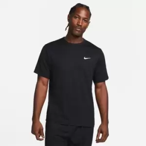 Image of Nike Dri-FIT UV Hyverse Mens Short-Sleeve Fitness Top - Black