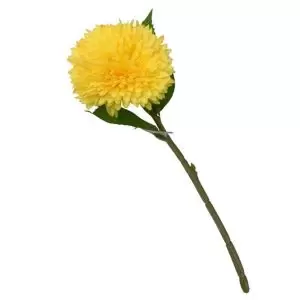 Image of Yellow Chrysanthemum Artificial Foliage Artificial Flower