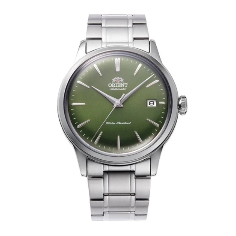 Image of Orient RA-AC0M09E30B Bambino Green Dial Bracelet Watch - W2978