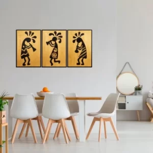 Image of African Music 2 Multicolor Decorative Wooden Wall Accessory