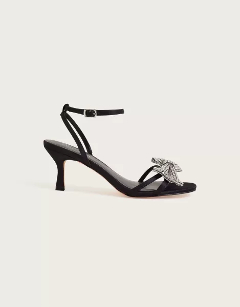 Image of Diamante Bow Kitten Heels