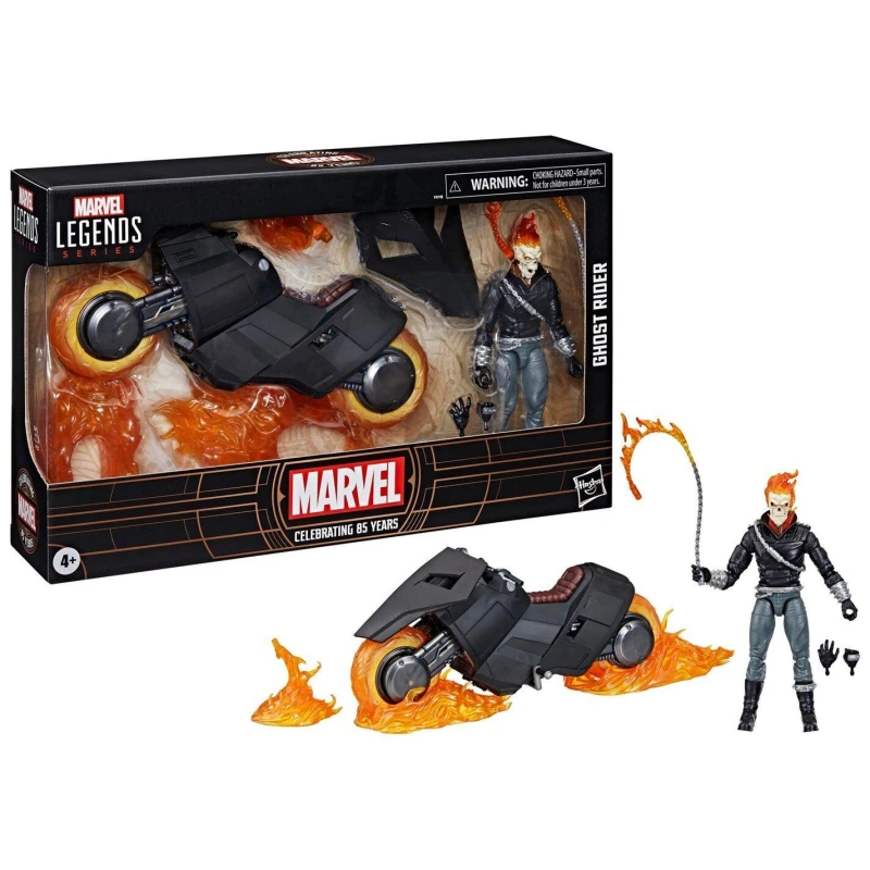 Image of Hasbro Marvel Legends Series Ghost Rider, 6 Comics Collectible Action Figure with Motorcycle
