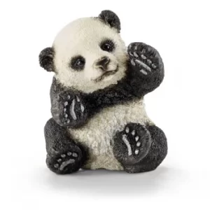 Image of Schleich Wild Life Panda Cub Playing Toy Figure