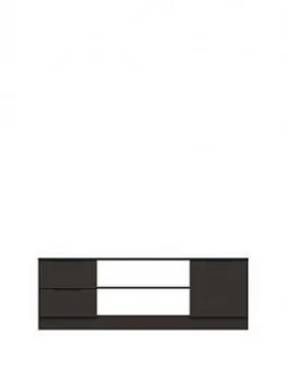 Image of Bilbao Ready Assembled High Gloss TV Unit - Graphite - Fits Up To 65" Tv