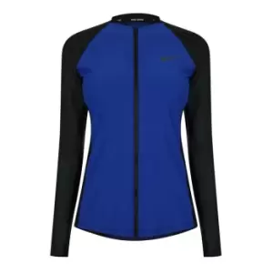 Image of Nike Trigeo Long Sleeved Zip Rashsuit Womens - Blue