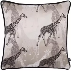 Image of Prestigious Textiles Giraffe Cushion Cover (43cm x 43cm) (Sandstorm)