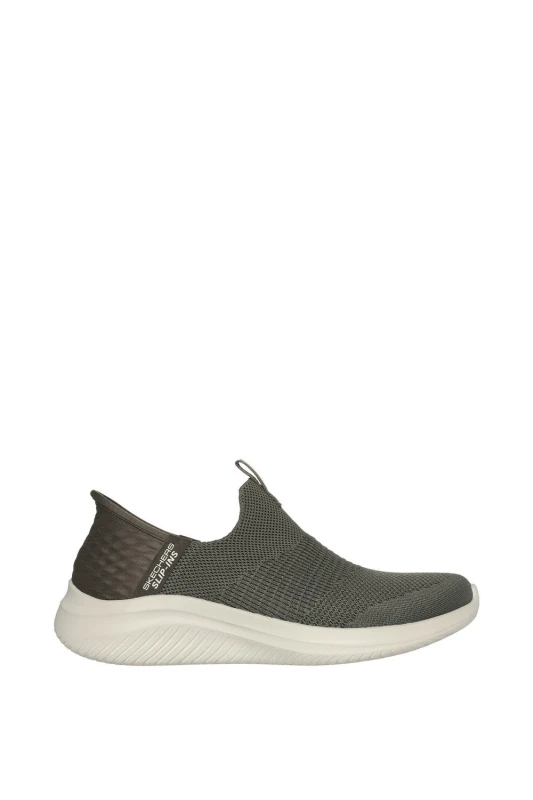 Image of Skechers Slip-ins: Ultra Flex 3.0 - Cozy Streak Slip On Trainers 4 (37) Green 27013115240