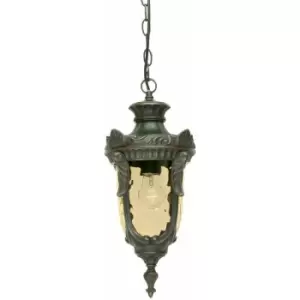 Image of Loops - Outdoor IP44 1 Bulb Chain Lantern Old Bronze LED E27 100W