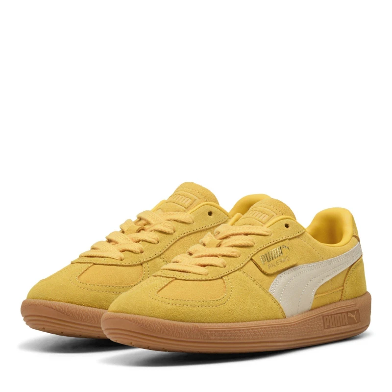 Image of Puma PUMA Palermo Womens Trainers Yell/Wht/Gum female 6 (39)