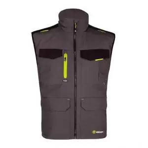 Image of Beeswift FLEX WORKWEAR GILET TWO-TONE Grey Black L SFBWGYBLL