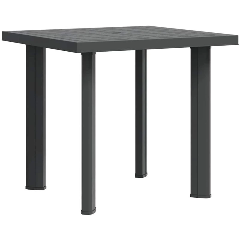Image of VIDAXL Garden Table Anthracite 80x75x72cm Plastic Vidaxl 8719883859873
