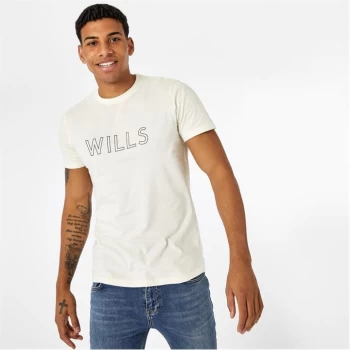 Image of Jack Wills Manorhill Graphic T-Shirt - Vintage White
