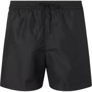 Image of Calvin Klein Medium Drawstring Tape Swim Shorts Mens - Black