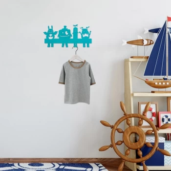 Image of Cute Things 1 - Blue Blue Metal Wall Hook