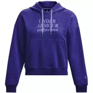 Image of Under Armour Armour Essential Script Hoodie Womens - Blue