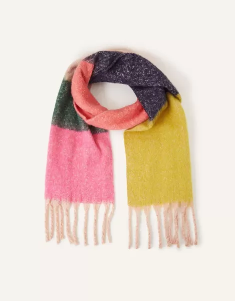 Image of Stripe Fluffy Scarf