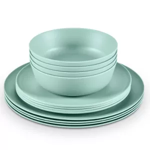 Image of Fresco 12 Piece Bamboo Fibre Dinner Set