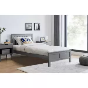 Image of Azure Modern Grey Solid Pine Single Bed