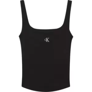 Image of Calvin Klein Jeans CK RIB TANK TOP - Black