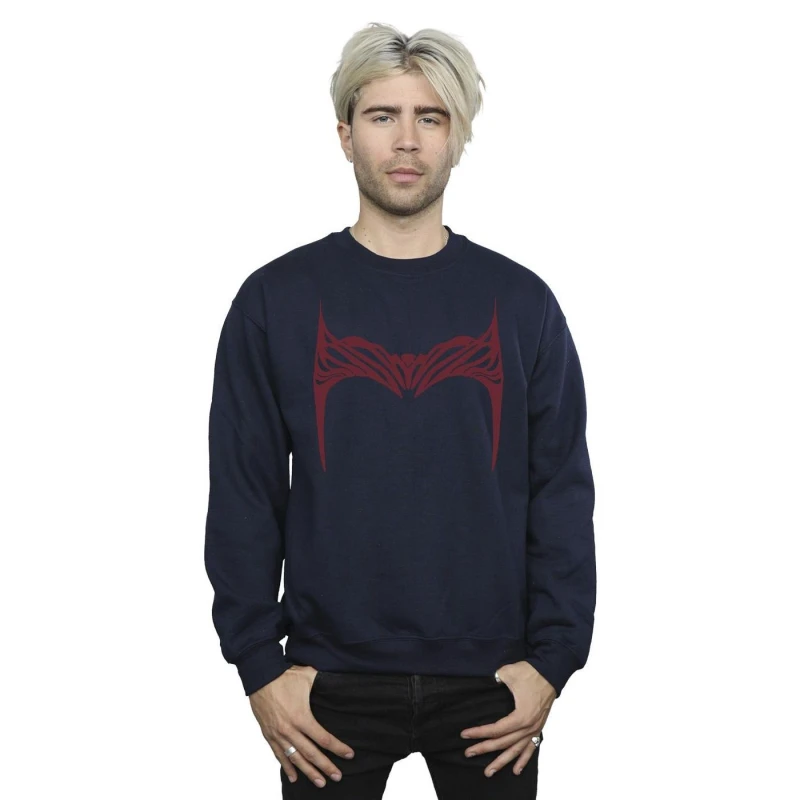 Image of Marvel Marvel Men Doctor Strange Wanda Crown Sweatshirt in Navy Size: Small Navy S Male 5059934253926