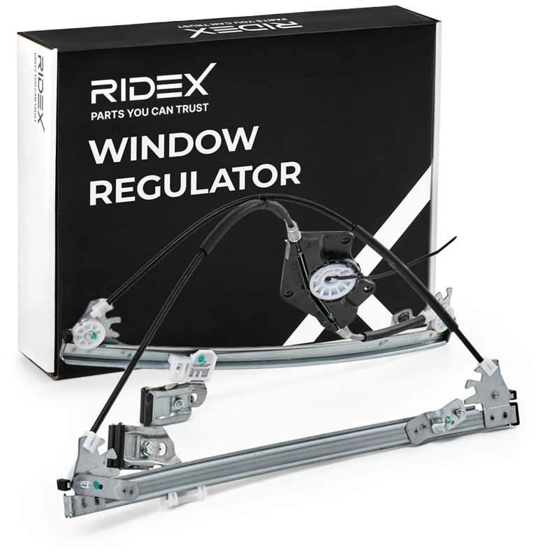 Image of RIDEX 1561W0002 Window regulator Left Front, Operating Mode: Electric, without electric motor Window Winder (1561)