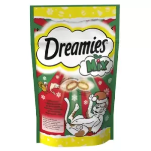 Image of Dreamies Mix Salmon and Turkey Cat Treats 60g