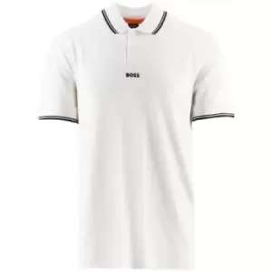 Image of BOSS White PChup Polo Shirt