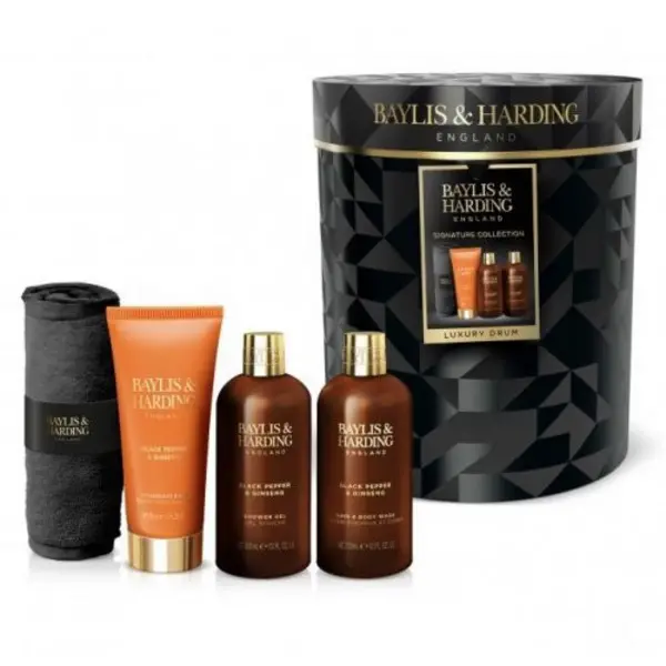 Image of Baylis and Harding and Harding Black Pepper and Ginseng Travel Bag Set - None One Size